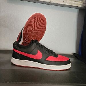 Nike Court Vision Lo - Men's Black and Red Sneakers